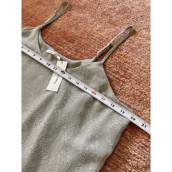 NWT Francesca’s Collection MI AMI Textured Women’s Tank Top Green XL - Picture 6 of 8